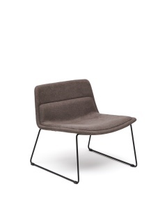 Fotoliu maro/negru din textil Zahara Kave Home
