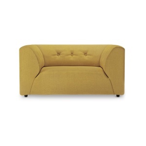 Fotoliu ocru din textil Vint HKliving