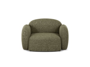 Fotoliu verde din textil Blair Eden Micadoni