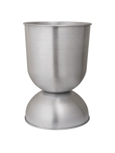 Ghiveci argintiu din metal 50 cm Hourglass Ferm Living