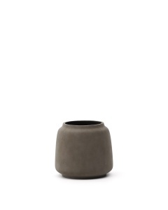 Ghiveci maro teracota din ciment 41 cm Lira Kave Home