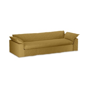 Husa pentru canapea ocru din textil 305 cm Nomad HKliving
