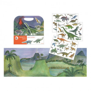 Joc educativ multicolor din carton Magnetic Dinosaur Egmont Toys
