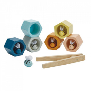 Jucarie multicolora din lemn Beehives Plan Toys