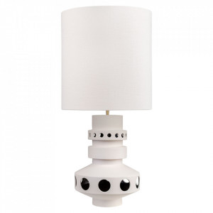 Lampadar alb din ceramica cu 2 becuri 98 cm Unfo Versmissen