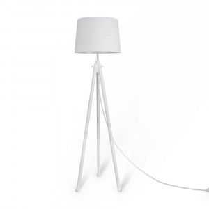 Lampadar alb din metal 162 cm Calvin Maytoni