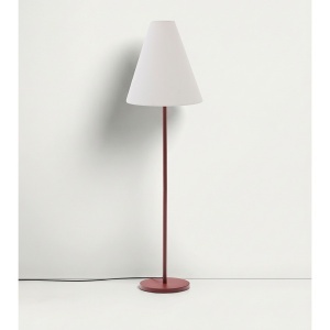 Lampadar alb/maro teracota din metal 160 cm Navat Kave Home