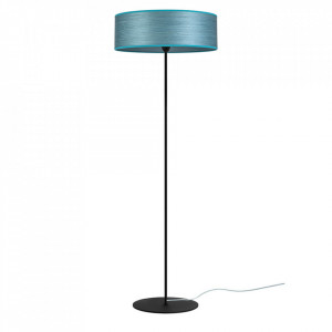 Lampadar albastru/negru din otel 129 cm Ocho Blue Sotto Luce