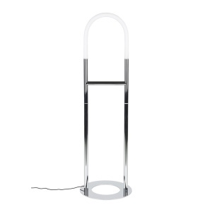Lampadar argintiu din metal 135 cm Arch Zuiver