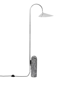 Lampadar argintiu din metal 136 cm Arum Ferm Living