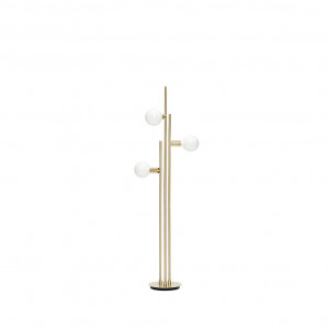 Lampadar auriu/alb din metal cu 3 becuri 150 cm Alessia Hubsch