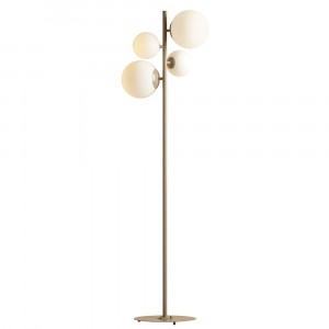 Lampadar bej din sticla cu 4 becuri 161 cm Bloom Quiet Object