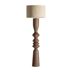 Lampadar crem/maro din lemn 162 cm Megeve Vical Home