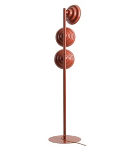 Lampadar maro caramiziu din metal cu 3 becuri 148 cm Fala Aldex