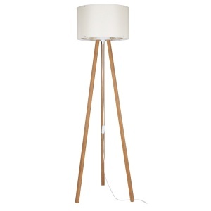 Lampadar maro/crem din lemn 136 cm Piko Zuma Line