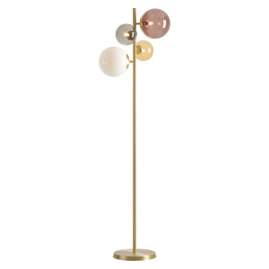 Lampadar multicolor din sticla cu 4 becuri 161 cm Bloom Quiet Object