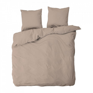 Lenjerie pat roz din bumbac organic 200x220/60x63 cm Ingrid By Nord