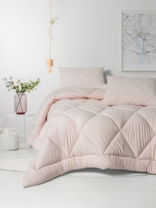 Lenjerie pat roz din fibre sintetice Softwash XL Double The Home Collection