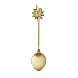 Lingurita aurie din metal Palm Madam Stoltz