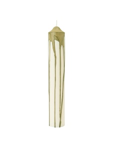 Lumanare verde oliv din fibre naturale 30 cm Dryp Ferm Living