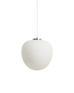 Lustra alba din sticla Ardali Kave Home