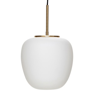 Lustra alba din sticla Muse Pedant Hubsch