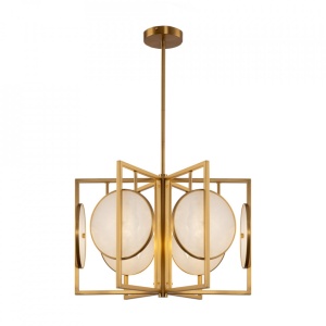 Lustra aurie din metal cu 6 becuri Marmo Maytoni