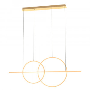 Lustra aurie din metal cu LED Cholet Hane Zuma Line