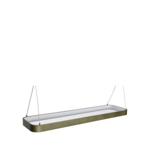 Lustra dimabila verde inchis din metal Tube Large Hubsch