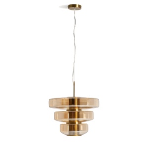 Lustra maro chihlimbar din metal Alexa Vical Home