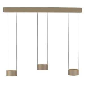 Lustra maro din metal cu 6 LED-uri PURE Clipse Zuma Line