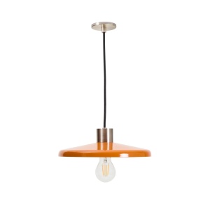 Lustra portocalie din metal Nuvira Kave Home