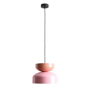 Lustra roz/rosu corai din metal Tula Aldex