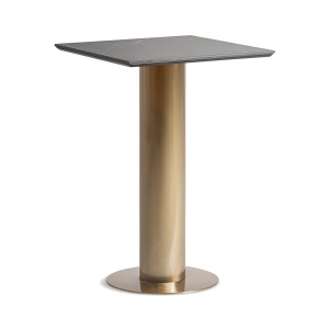 Masa bar aurie/neagra din metal 65x65 cm Tasque Vical Home