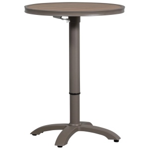 Masa bar exterior din metal gri 70 cm Jeppe Woood
