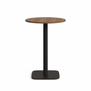 Masa bar exterior maro/neagra din metal 60 cm Dina Kave Home
