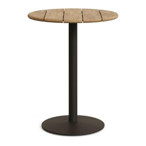 Masa bar exterior maro/verde din lemn 80 cm Esilda Kave Home