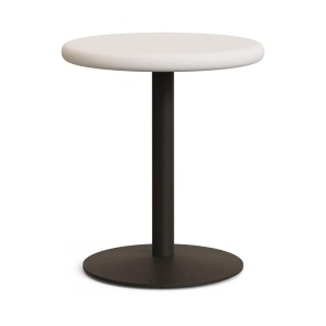 Masa bistro exterior alba/verde din ciment 70 cm Esilda Kave Home