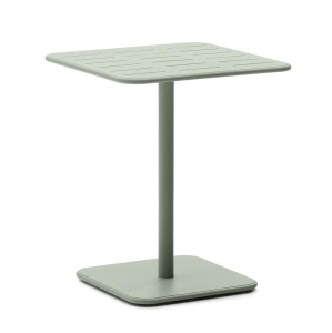 Masa bistro exterior turcoaz din metal 70x70 cm Brai Kave Home