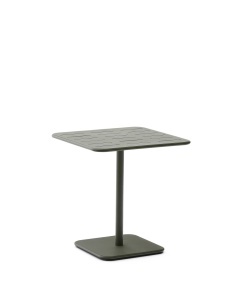 Masa bistro exterior verde din metal 70x70 cm Brai Kave Home