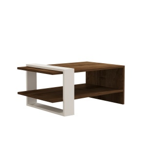 Masa cafea maro/alba 50x80 cm Gaye The Home Collection