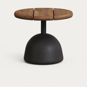 Masa cafea maro/neagra din lemn 43 cm Saura Kave Home