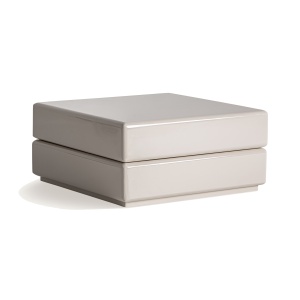 Masa de cafea alb antic 60x60 cm Whiel Vical Home