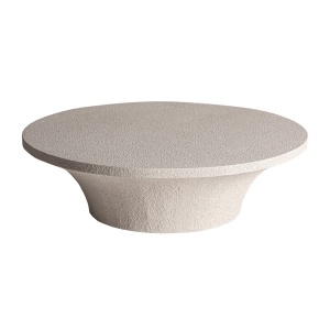 Masa de cafea bej din ciment 130 cm Sion Vical Home