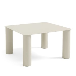 Masa de cafea din metal bej 70x70 cm Liv Quiet Object