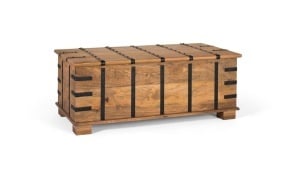 Masa de cafea extensibila maro din lemn 60x120 cm Ruse Giner y Colomer
