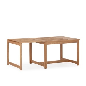 Masa de cafea extensibila maro din lemn 60x70(110) cm Unai The Home Collection