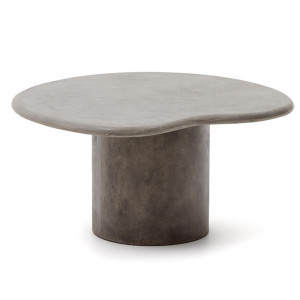 Masa de cafea exterior gri din ciment 77x83 cm Macarella Kave Home