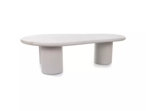 Masa de cafea gri din ciment 80x130 cm Selena The Home Collection