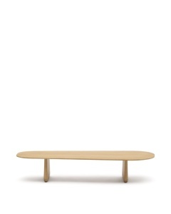 Masa de cafea maro deschis din lemn 64x146 cm Pirita Kave Home
